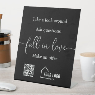 Custom Realtor Open House Pedestal Sign