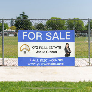 Custom Realtor Photo Real Estate Business Logo Banner
