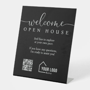 Custom Realtor Welcome Open House Pedestal Sign