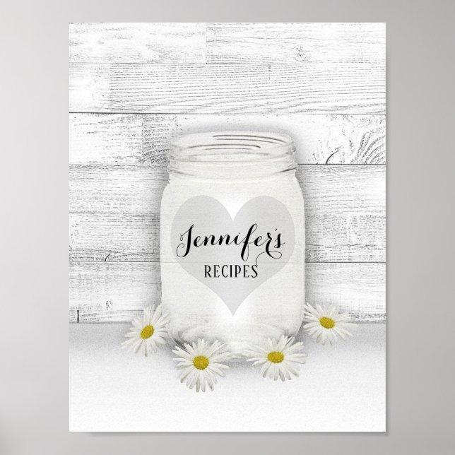Custom Recipe Binder Front  Poster (Front)