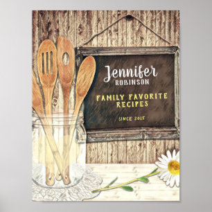 Custom Recipe Binder Front Poster