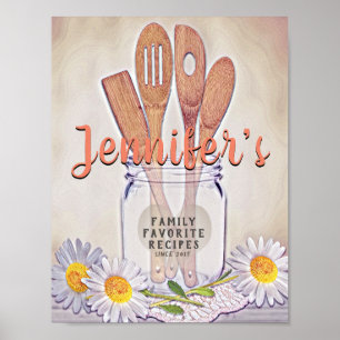 Custom Recipe Binder Front Poster