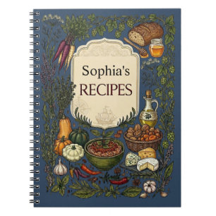 Custom Recipe Book, Gift for her/him/Mom Notebook