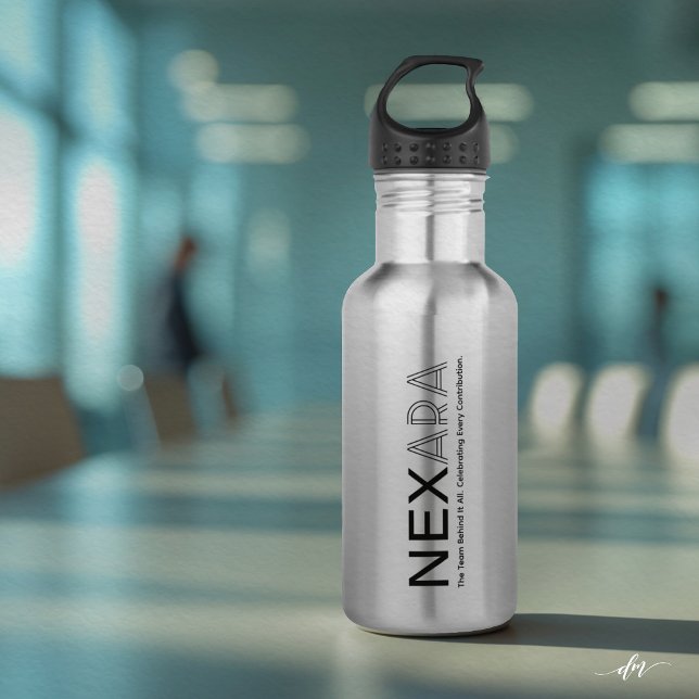 Custom Recognition Water Bottle (Custom water bottle for employee recognition, corporate events, and branded business gifts)