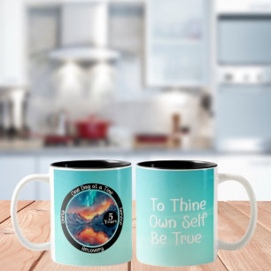 Custom Recovery Milestone Gift - Serenity Two-Tone Coffee Mug