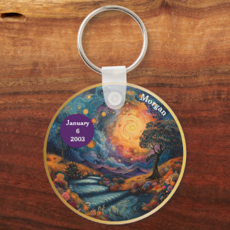Custom Recovery Milestone Gift - The Steps Key Ring