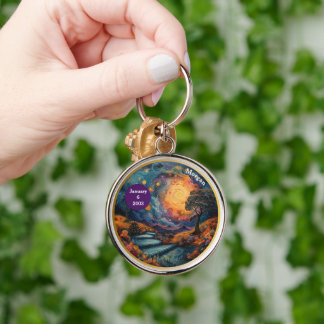 Custom Recovery Milestone Gift - The Steps Key Ring