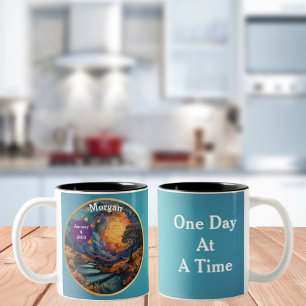 Custom Recovery Milestone Gift - The Steps Two-Tone Coffee Mug