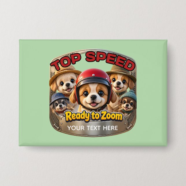 Custom Rectangle, 3.5" x 2.5" Button (Front)