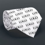 Custom Rectangle Business Company Logo Pattern Tie<br><div class="desc">This cool neck tie,  featuring custom logo pattern would be great for your business/personal needs. Easily add your own logo by clicking on the "personalise" option.</div>