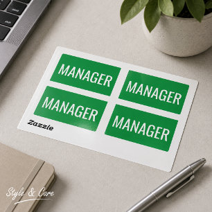 Custom Rectangle Stickers for Office Managers