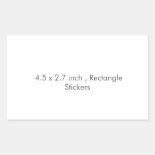 Custom Rectangle Stickers, Format: Sheet of Rectangular Sticker