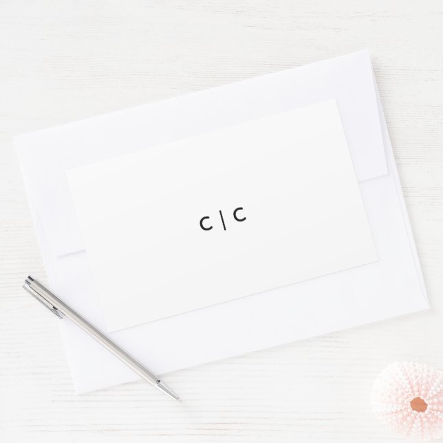 Custom Rectangle Stickers, Format: Sheet of Sticke Rectangular Sticker (Envelope)