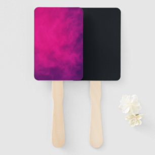 Custom Rectangular Paddle Fan – Neon Pink & Black