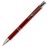 Custom Red Aluminium Promotional Ball Point Pen<br><div class="desc">This B201 Style Promotional Click Activated Ball Point Pen has a Red aluminium body and features a sleek looking clip with chrome colour plastic fittings and a Black Medium Parker Style Ball Point refill. This ball point pen not only looks and feels great in your hand but you also have...</div>