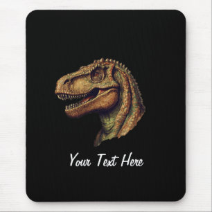 Custom Red Green Dinosaur T-Rex Tyrannosaurus      Mouse Pad