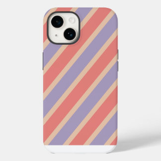 Custom Red Purple Yellow Pastel Monogram iPhone 14 Case