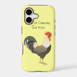 Custom Red Rooster Farm Animal yellow