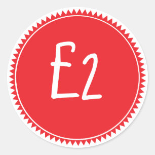 Custom Red Sale Price tag Round Sticker