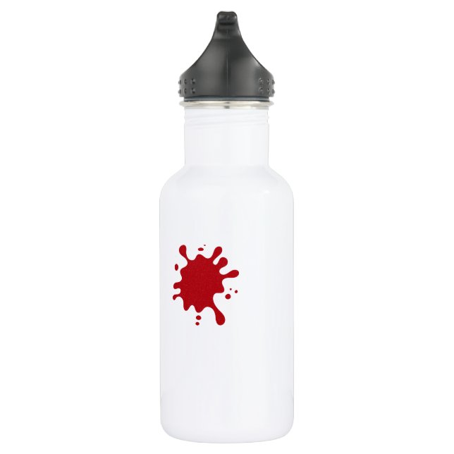 Custom Red Splash Water Bottle 18 oz (Right)