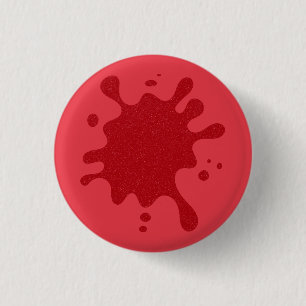 Custom Red Splatter Button – Editable Design