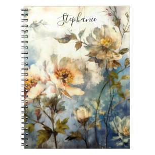 Custom Reflective Dark Floral Ethereal Journal