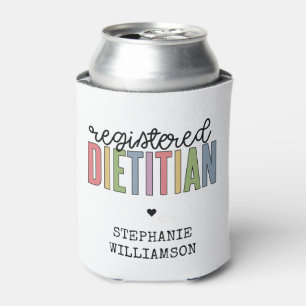 Custom Registered Dietician Multicolored RD Can Cooler