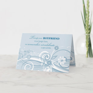 Custom Relation Anniversary of Loss of Boyfriend Card