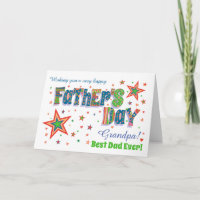 Custom Relation Father's Day with Stars and Hearts