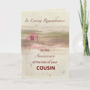 Custom Relation Remembrance Anniversary of Loss Card