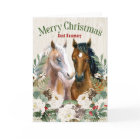 Custom Relation Western Themed Horse Christmas