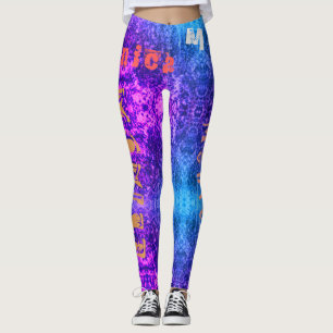 Custom Repeating Name Unisex Leggings