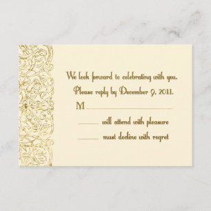 Custom Reply Shelley RSVP Card