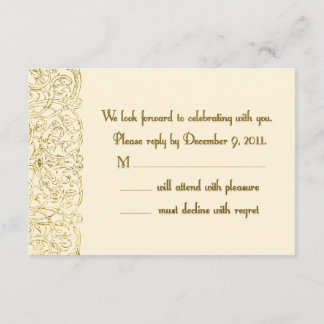 Custom Reply Shelley RSVP Card