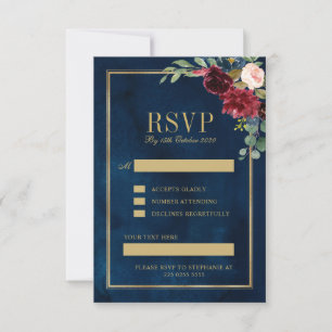custom request RSVP card