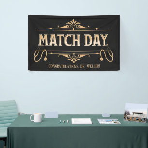 Custom Residency Match Day Future Doctor Celebrate Banner