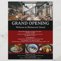 Custom Restaurant or Cafe Grand Opening