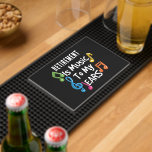 Custom Retirement Gag Keepsake Bar Mat<br><div class="desc">Transform your home bar into a personalised haven with our custom retirement bar mat. This unique mat features the inspiring phrase "Retirement is music to my ears, " allowing you to celebrate this milestone with style. Customise the mat by replacing "Retirement" with your own preferred word or phrase, making it...</div>