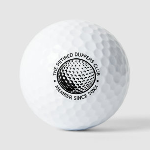 Custom Retirement Golf Club Gift for Retired Men Balls
