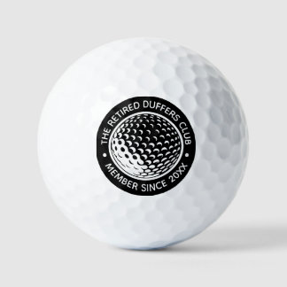 Custom Retirement Golf Club Gift for Retired Men Balls