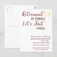 Custom Retirement Is Thrill Let's Just Chill Funny
