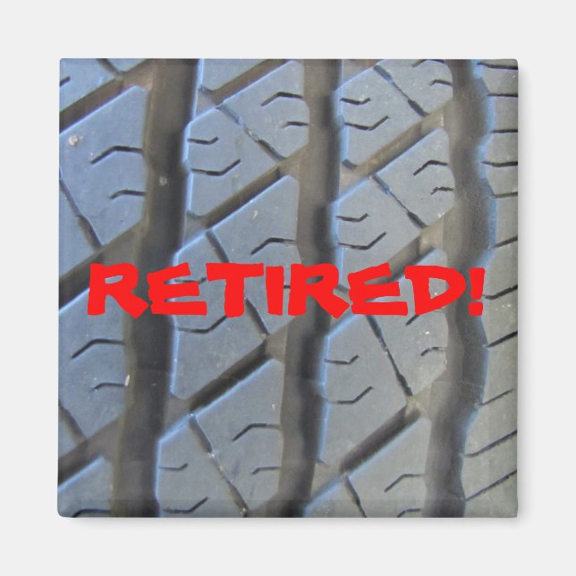 Custom Retirement Magnet Gift (Front)
