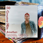 Custom Retro Album Cover Music 50th Birthday Invitation<br><div class="desc">👉 Live your dream and create your own vintage album cover with this retro style 50th birthday invitation! #zazzlemade - Simply click to personalise this design 🔥 My promises - This design is unique - It is designed with you in mind 🙏 Thank you for supporting my small business -...</div>