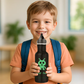 Custom Retro Alien Water BottleWater Bottle