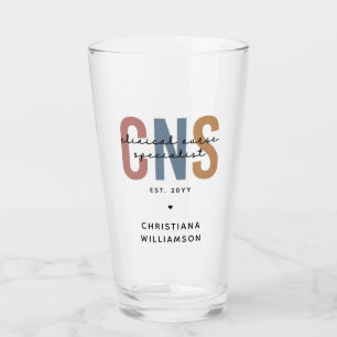 Custom Retro CNS Clinical Nurse Specialist Glass