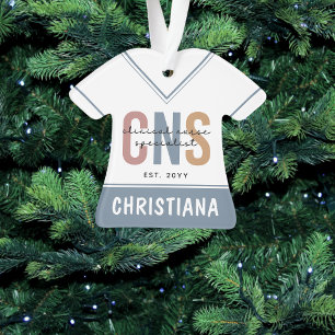 Custom Retro CNS Clinical Nurse Specialist Ornament
