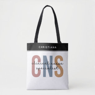 Custom Retro CNS Clinical Nurse Specialist Tote Bag