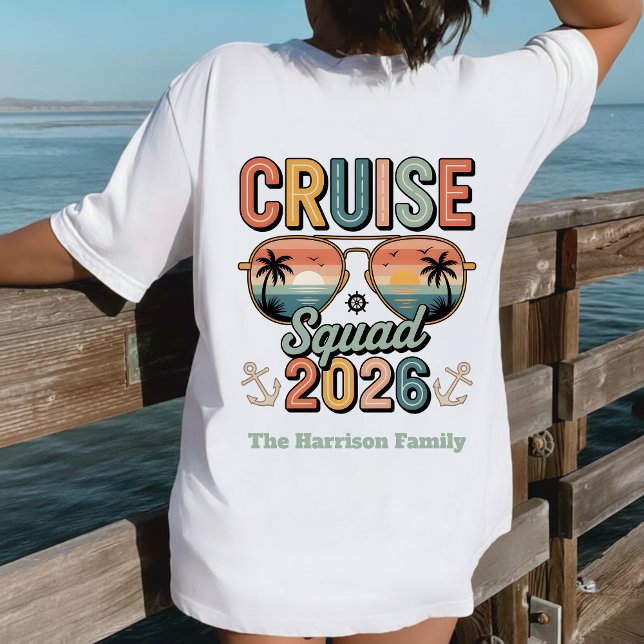 Custom Retro Cruise Squad 2026 Family Vacation  Tri-Blend Shirt (Creator Uploaded)