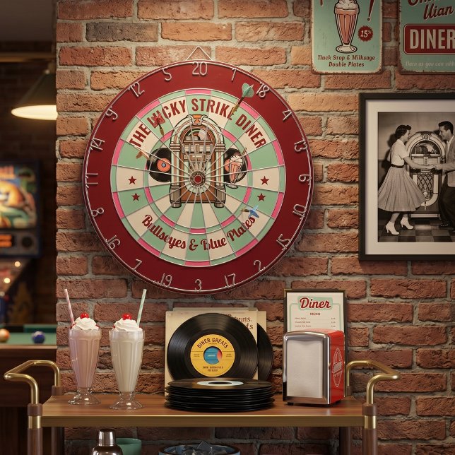 Custom Retro Diner Dartboard (Creator Uploaded)