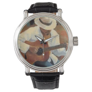 Custom retro guitar watch